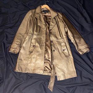 Gold Leather Jacket